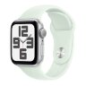 Apple Watch SE (2023) 40mm, Silver Aluminum Case with Sport Band - Soft Mint (Мятный)