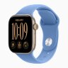 Apple Watch Series 12 42mm, Light Gold Aluminum Case with Sport Band - Wildflower Blue