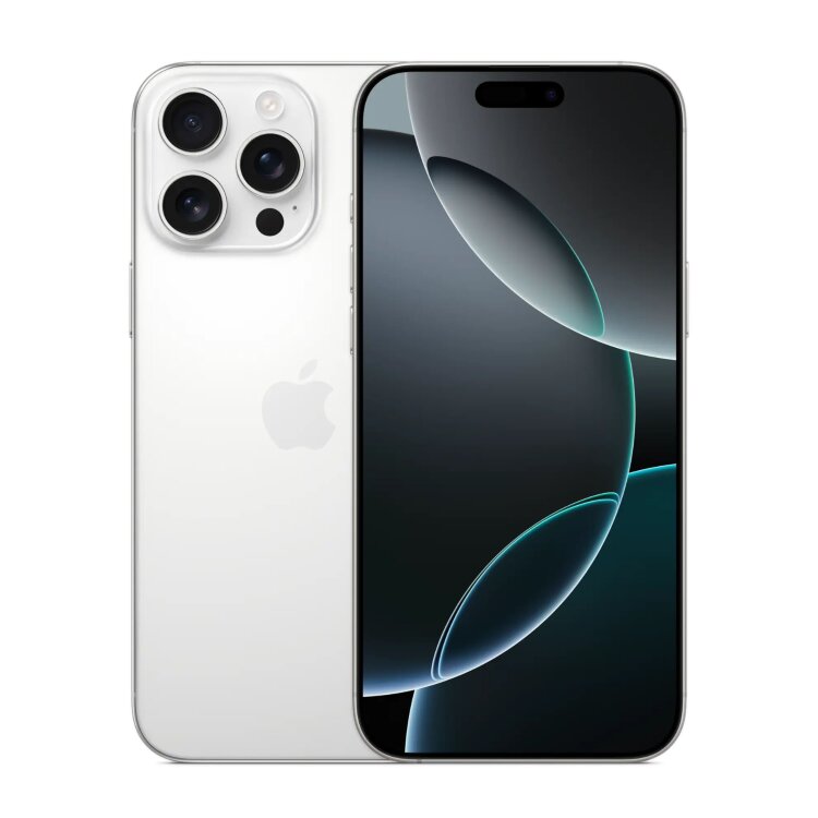 Купить iPhone 16 Pro Max 512GB Белый Титан дуал сим в Москве цена