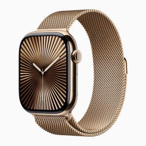 Apple Watch 10 Gold Titanium 42mm Gold band