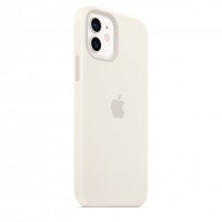 Силиконовый чехол MagSafe для iPhone 12 Белый