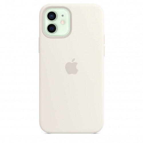 Силиконовый чехол MagSafe для iPhone 12 Белый