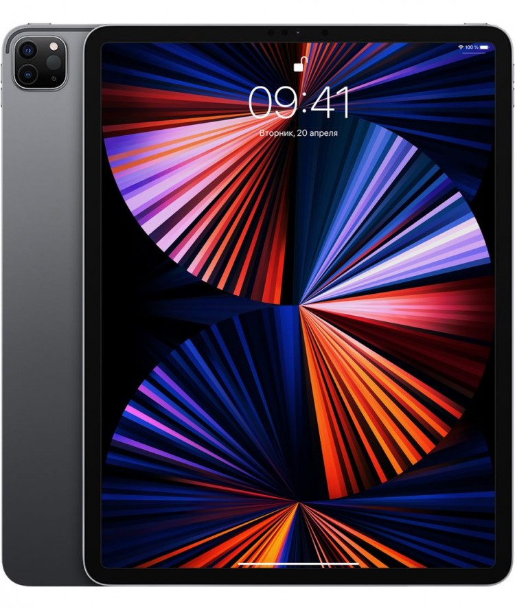 Купить iPad Pro 12,9 256gb M1 wifi Space Gray черный в Москве цена