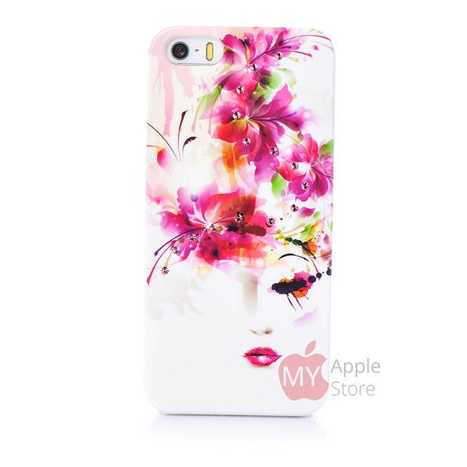 Накладка чехол для iPhone 5 / 5S Beckberg со стразами swarovski