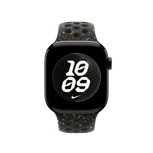 Спортивный ремешок для Apple Watch 42mm Nike Sport Band (M/L) - Черный (Midnight Black)