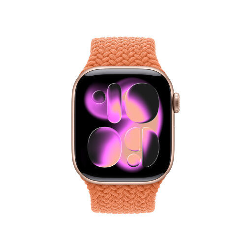 Монобраслет для Apple Watch 42mm Braided Solo Loop - Оранжевый (Turmeric)