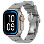 Apple Watch Ultra 3 Hermes 49mm Titanium, спортивный ремешок  Kilim серый