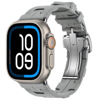 Apple Watch Ultra 3 Hermes 49mm Titanium, спортивный ремешок  Kilim серый