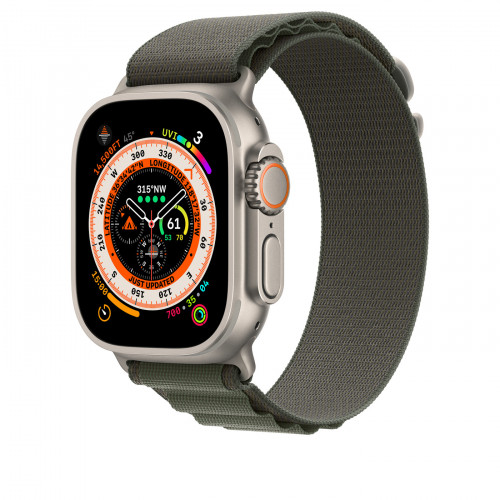 Ремешок для Apple Watch Ultra 49mm - Alpine Loop (Medium) Green