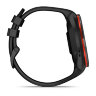 Умные часы Garmin Approach S70 47mm, Black/Red Ceramic Bezel, Black Silicone Band