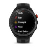 Умные часы Garmin Approach S70 47mm, Black/Red Ceramic Bezel, Black Silicone Band
