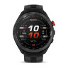 Умные часы Garmin Approach S70 47mm, Black/Red Ceramic Bezel, Black Silicone Band