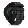 Умные часы Garmin Approach S70 47mm, Black/Red Ceramic Bezel, Black Silicone Band