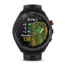 Умные часы Garmin Approach S70 47mm, Black/Red Ceramic Bezel, Black Silicone Band