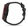 Умные часы Garmin Approach S70 47mm, Black/Red Ceramic Bezel, Black Silicone Band