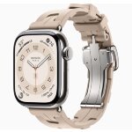 Apple Watch Hermes Series 11 42mm, спортивный ремешок Kilim песочный