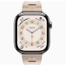 Apple Watch Hermes Series 11 42mm, спортивный ремешок Kilim песочный