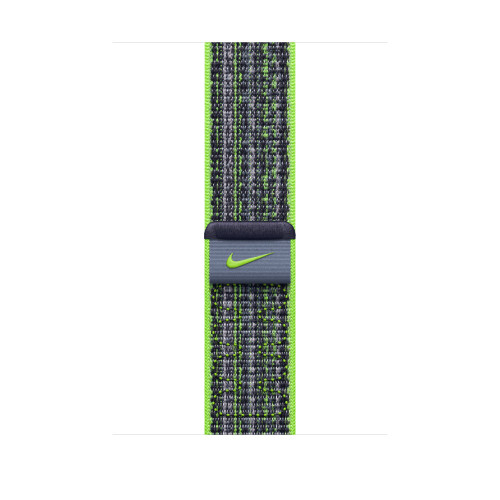 Спортивный браслет для Apple Watch 45mm Nike Sport Loop - Ярко-зеленый/Синий (Bright Green/Blue)