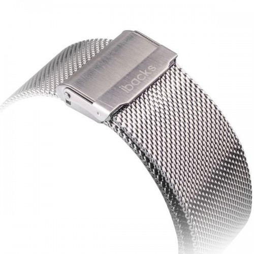 Ремешок из нержавеющей стали Double-buckle Stainless Steel для Apple Watch 42мм - Серебро