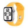 Apple Watch SE (2023) 40mm, Silver Aluminum Case with Sport Band - Sunshine (Оранжевый)