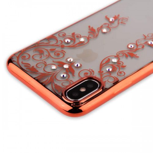 Накладка силиконовая Beckberg Monsoon для iPhone X - Розовый №3