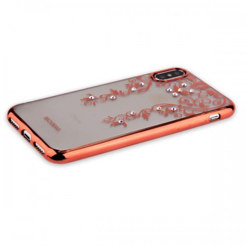 Накладка силиконовая Beckberg Monsoon для iPhone X - Розовый №3