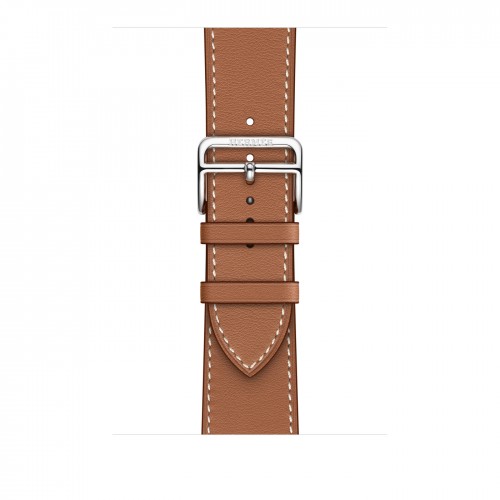 Apple Watch Hermes Series 8 45 мм с кожаным ремешком золотисто-коричневого цвета