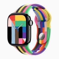 Apple Watch Series 11 46mm, Jet Black Aluminum Case with Sport Band - Pride Edition