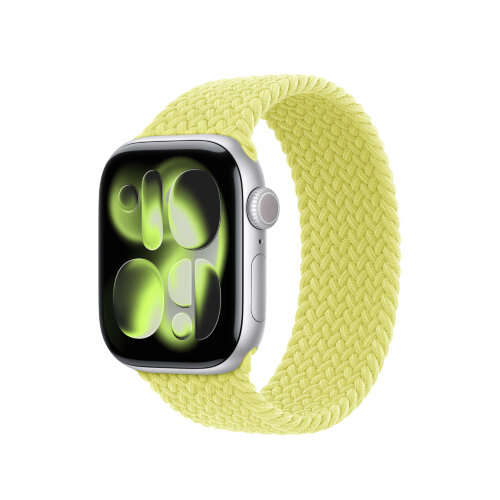 Монобраслет для Apple Watch 42mm Braided Solo Loop - Неоновый/Желтый (Neon Yellow)