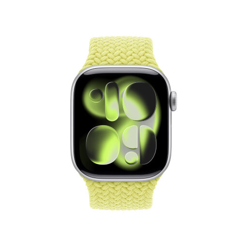 Монобраслет для Apple Watch 42mm Braided Solo Loop - Неоновый/Желтый (Neon Yellow)