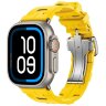 Apple Watch Ultra 3 Hermes 49mm Titanium, спортивный ремешок  Kilim желтый