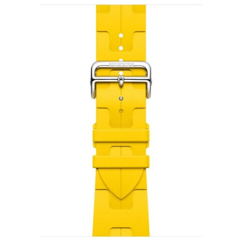 Apple Watch Ultra 3 Hermes 49mm Titanium, спортивный ремешок  Kilim желтый