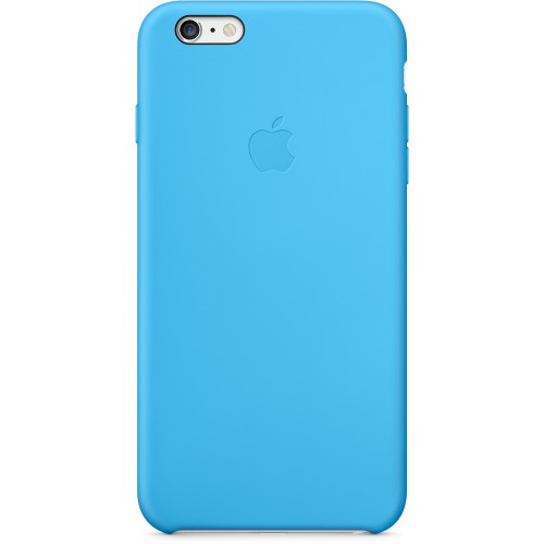 Силиконовый чехол для iPhone 6 Plus голубой