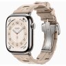 Apple Watch Hermes Series 11 46mm, спортивный ремешок Kilim песочный