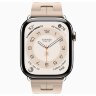 Apple Watch Hermes Series 11 46mm, спортивный ремешок Kilim песочный