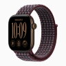 Apple Watch Series 12 46mm, Dark Bronze Aluminum Case with Sport Loop - Burgundy Plaid
