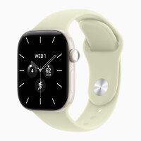 Apple Watch Series 12 46mm, Pearl White Ceramic Case with Sport Band - Pale Succulent