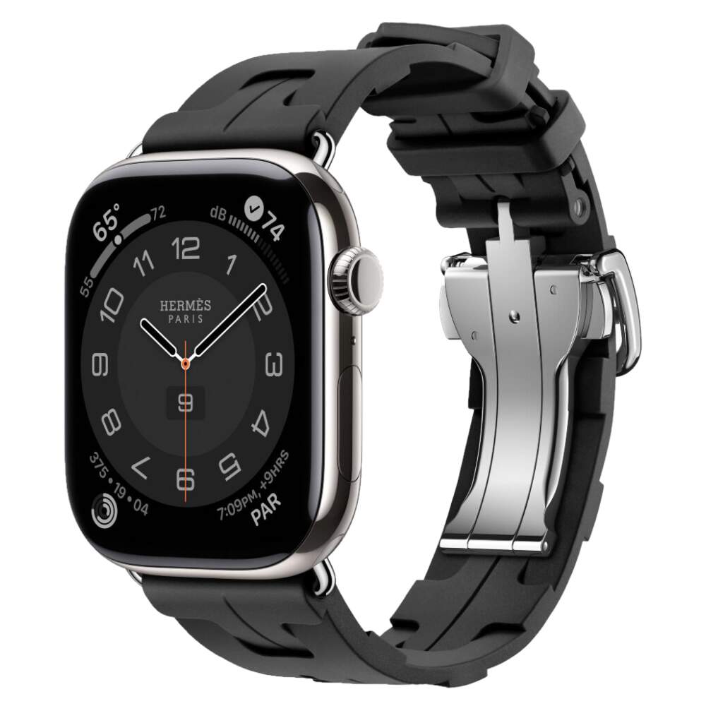 Apple Watch 10 Hermes 46mm Kilim Noir