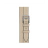 Кожаный ремешок Hermes для Apple Watch Double Tour 42mm Attelage - Бежевый (Trench)