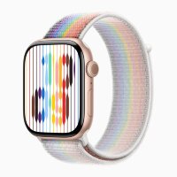 Apple Watch Series 10 46mm, Rose Gold Aluminum Case with Sport Loop - Pride Edition