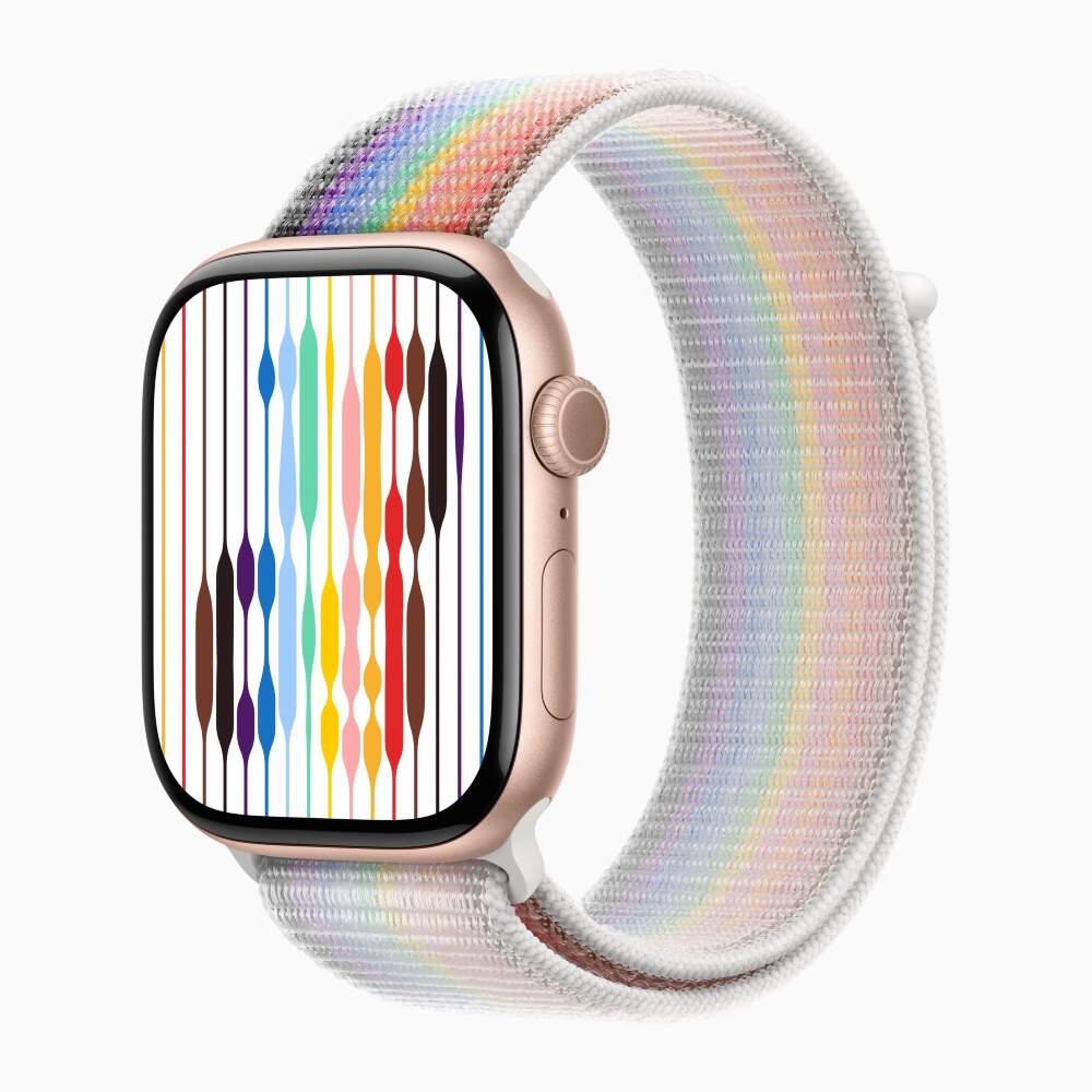 Apple Watch 10 Rose Gold Aluminum 46mm Pride Edition Loop