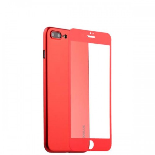 Чехол-накладка супертонкая Coblue Slim Series для iPhone 8 Plus и 7 Plus - Красный