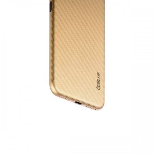 Чехол-накладка карбоновая Coblue 4D для iPhone 8 и 7 - Золотистый