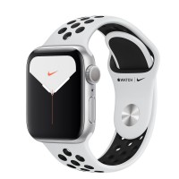 Apple Watch series 5 Nike+, 40 мм GPS серебристый алюминий, спортивный ремешок