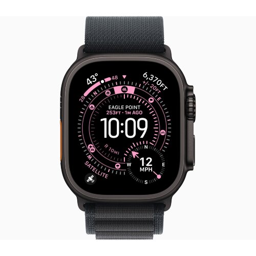 Браслет для Apple Watch Ultra 49mm Alpine Loop Finish Black (S) - Black (Черный)