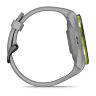 Умные часы Garmin Approach S70 42mm, Black/Amp Yellow Ceramic Bezel, Powder Gray Silicone Band