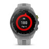 Умные часы Garmin Approach S70 42mm, Black/Amp Yellow Ceramic Bezel, Powder Gray Silicone Band