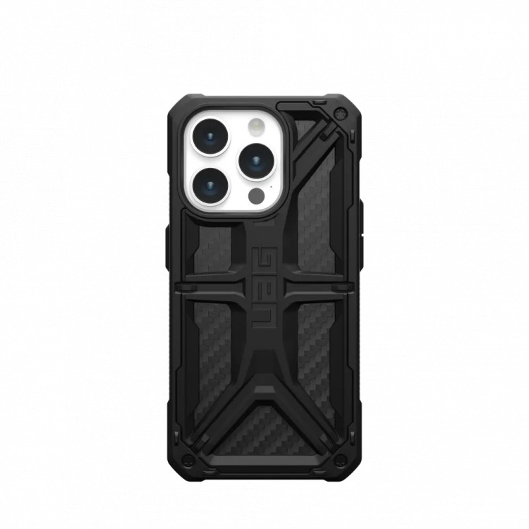 Защитный чехол Uag Monarch для iPhone 15 Pro - Углеродное волокно (Carbon Fiber)
