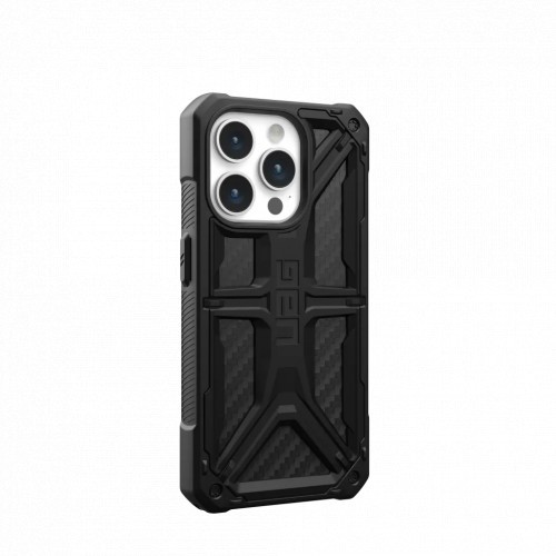 Защитный чехол Uag Monarch для iPhone 15 Pro - Углеродное волокно (Carbon Fiber)