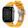 Apple Watch Hermes Series 11 46mm, спортивный ремешок Kilim темно-желтый